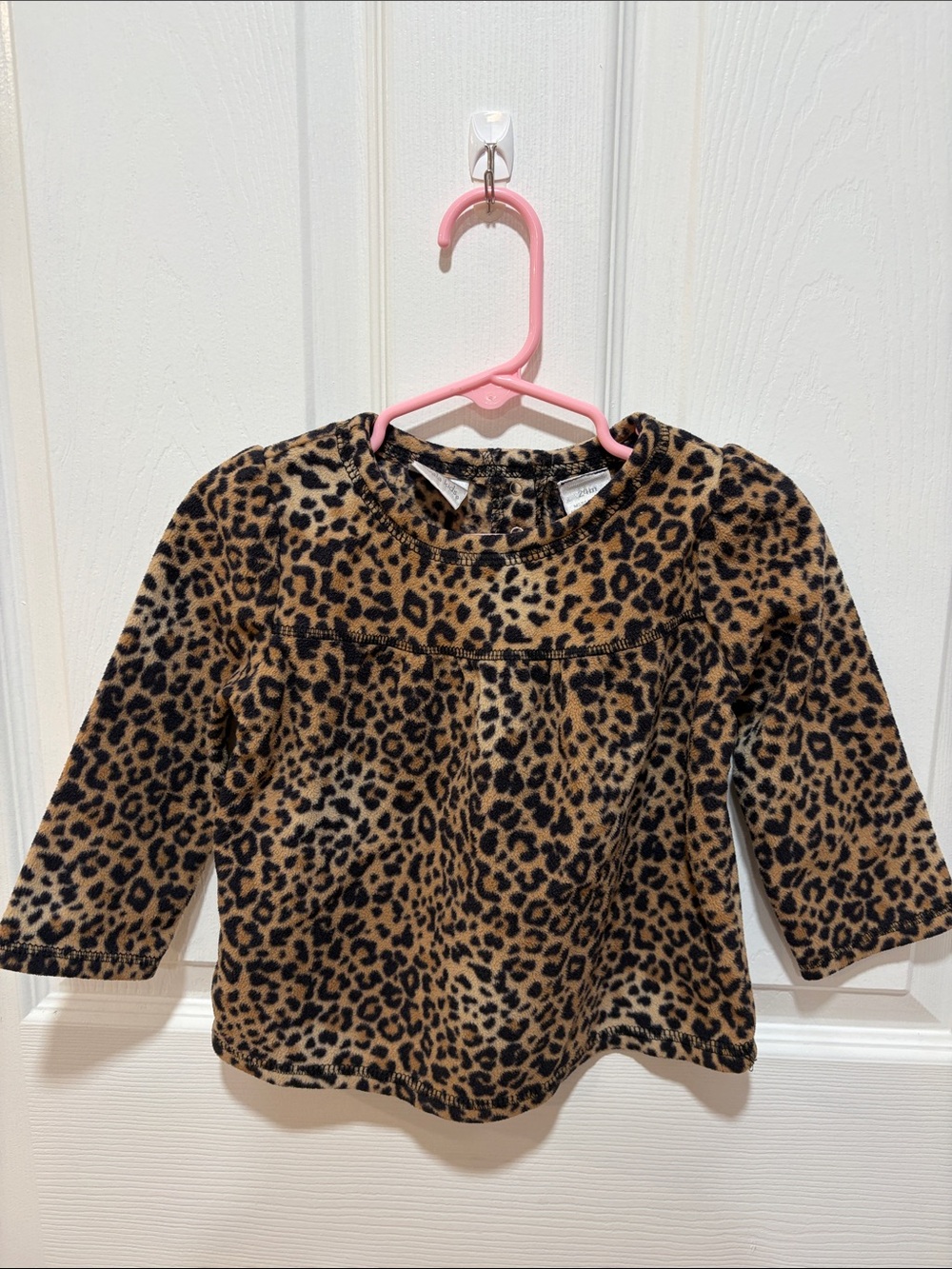 Koala Kids Leopard Print Long Sleeve Top - Brown & Black